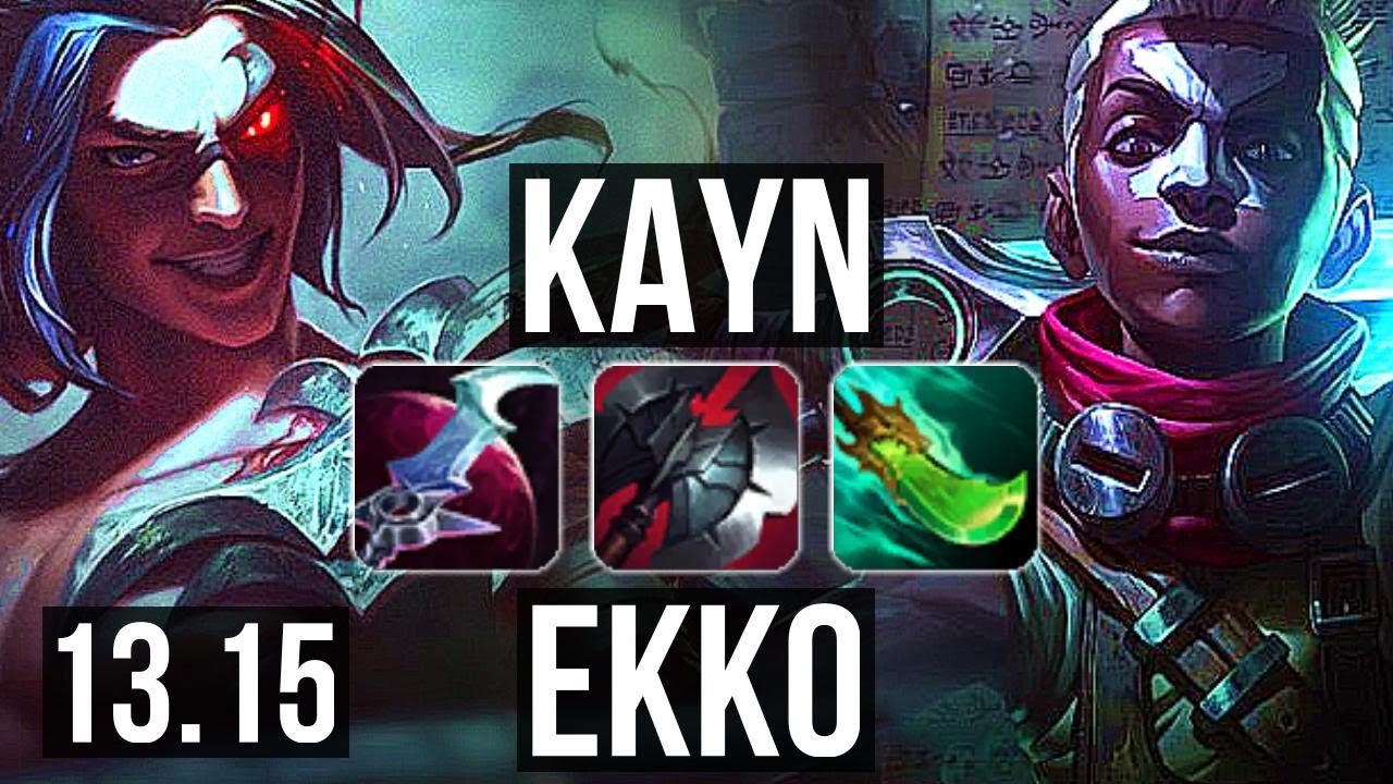 KAYN vs EKKO (JNG) | 2.9M mastery, 9/2/14, 1200+ games, Dominating | EUW Challenger | 13.15