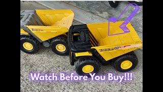 Tonka Steel Classics Toughest Mighty Dump Truck - Made with Steel & Sturdy Plastic, Large Yellow Toy