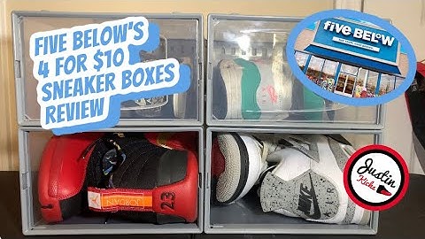 5 Below’s 4 for $10 Sneaker Box Review. Are these a good alternative to the Container Stores boxes?