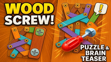 Wood Screw: Nuts & Bolts Gameplay | Puzzle & Brain Teaser Mobile Game