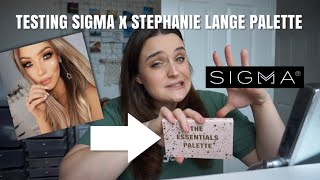TRYING SIGMA X STEPHANIE LANGE PALLETE!!