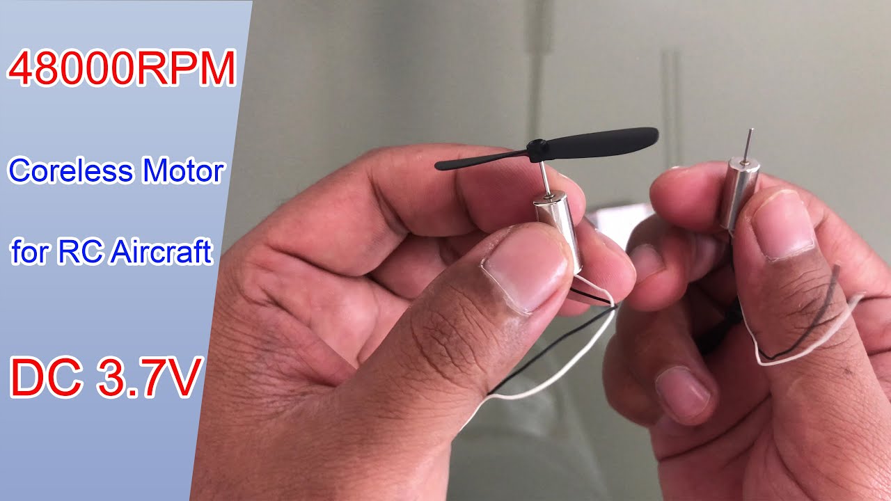 3.7V 48000RPM Coreless Motor for RC Aircraft Helicopter Toy