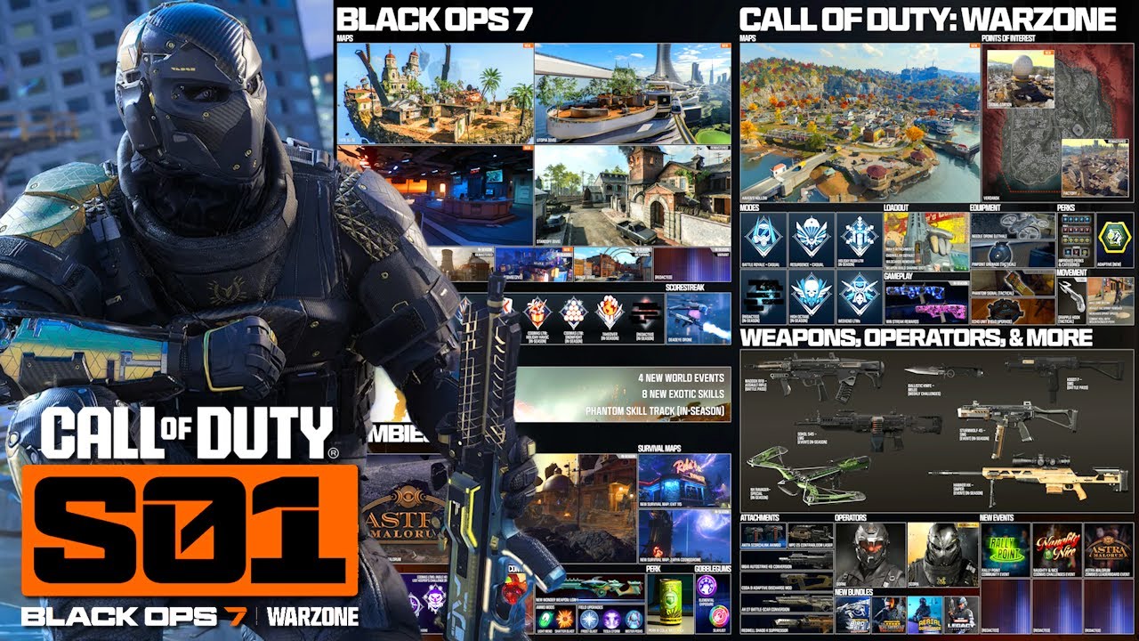 НОВЫЕ масштабные кооперативные события, 6 сетевых карт и 7 видов оружия! (План развития сезона 01)