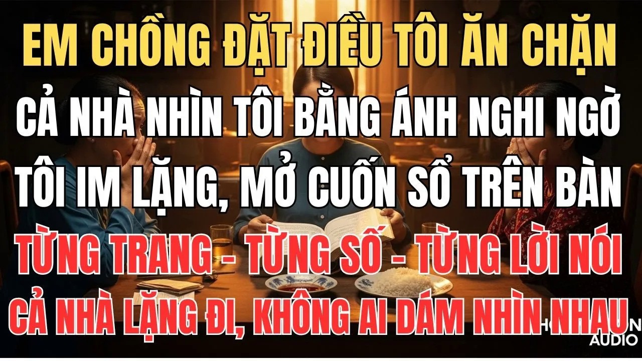Em Chồng Đặt Điều Tôi Ăn Chặn Tiền Chợ , Tôi Mang Sổ Chi Tiêu 3 Tháng Ra Và Cả Nhà Câm Lặng
