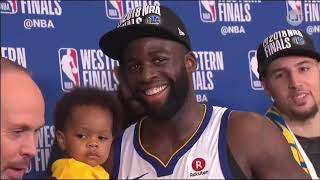 Trophy Presentation Ceremony for Golden State Warriors in  Western Conference Finals 2018