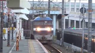 JR貨物 EF210-153号機（岡山）＋コキ24両　貨物列車7053レ 2018.10.20