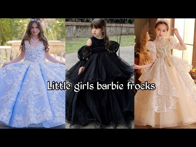 Gorgeous Barbie Like Fancy Net Frock Designs |Classic Ideas For Baby Cancan  High Low Baby Dresses - YouTube