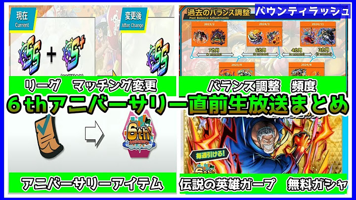 【バウンティラッシュ】６thアニバーサリー直前生放送まとめ！！いろいろ見てく！！