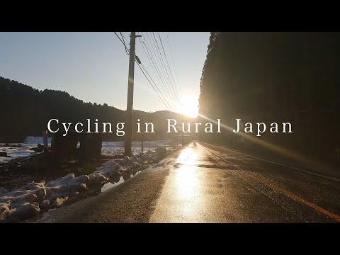 🇯🇵 Cycling in Fukui, from Miyama to Ikeda Cho 福井サイクリング: 美山町から池田町の入口まで | Jan 2025 [4K]