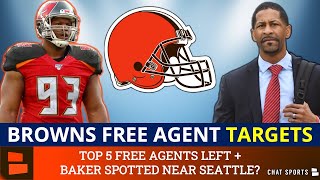 5 Browns Free Agent Targets After Re-Signing Jadeveon Clowney + Baker Mayfield Spotted Near Seattle