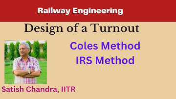 #Turnout Design of a #railway turnout. #Coles Method and #Indian Railways Method, with all details.