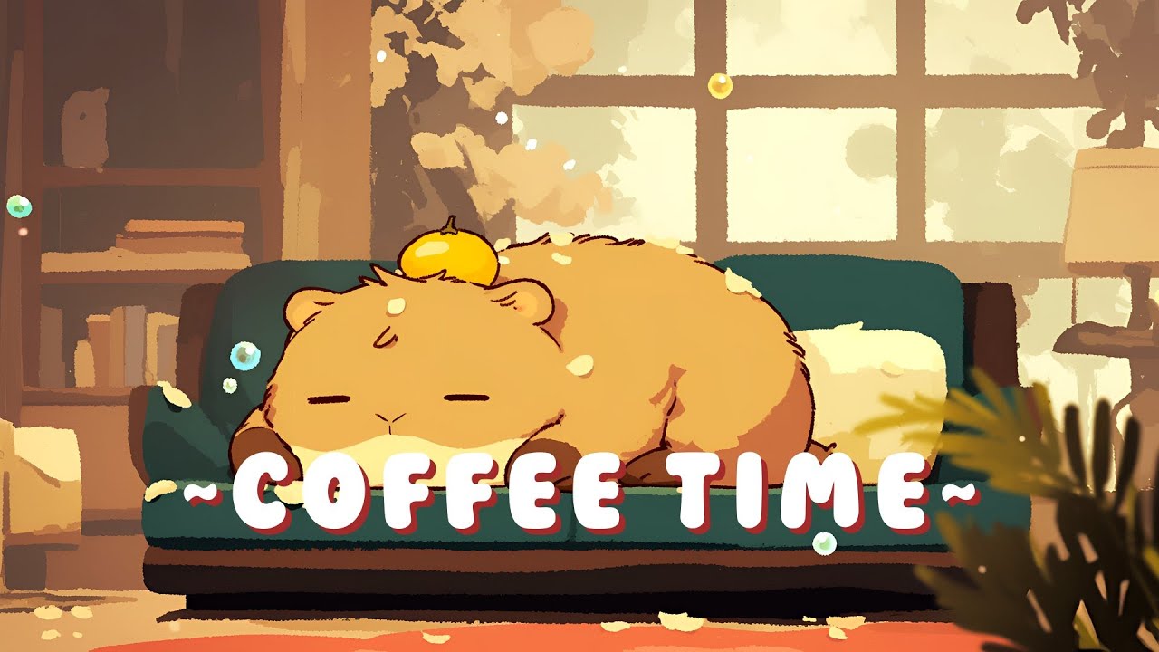 [60 Minutes] Capybara Lofi Radio - Relaxing Music for Work/Study ~ Tranquil Mood ~ 🌸 ☕