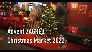 Advent Christmas Market Zagreb Croatia 2023 - Filmed with FeiyuTech G6 Plus and Sony a6000 cinematic