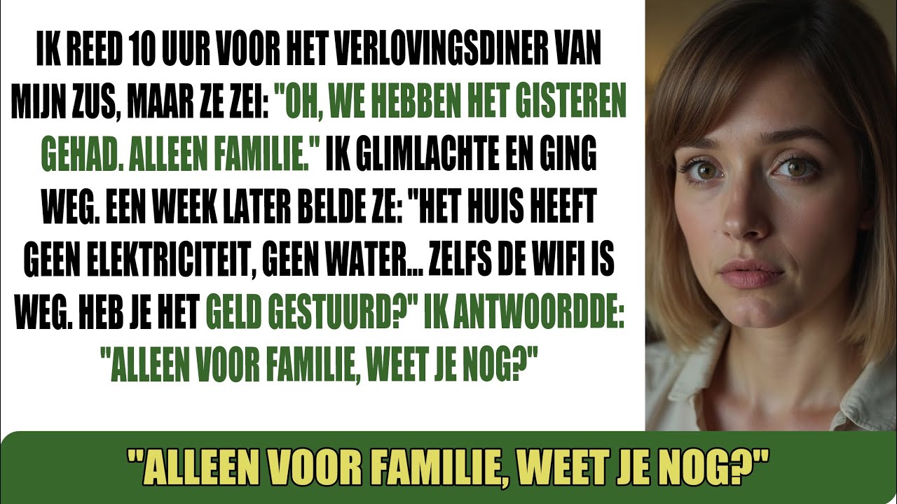 Mijn zus zei: 'Oh, we hadden het gisteren.' Toen ik vroeg over haar bruiloft die ik betaalde.