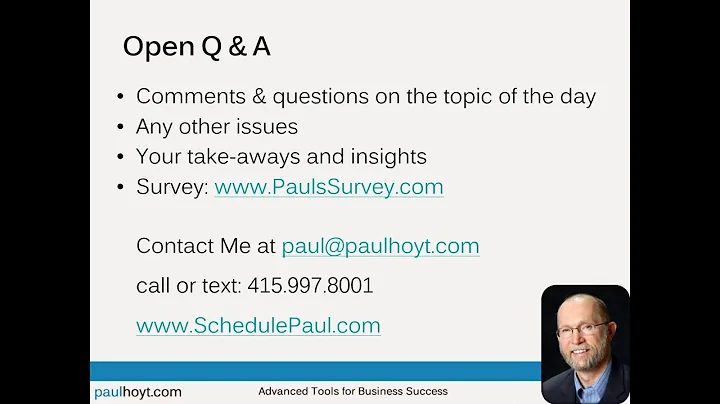 Types of Businesses - Paul Hoyt Office Hours