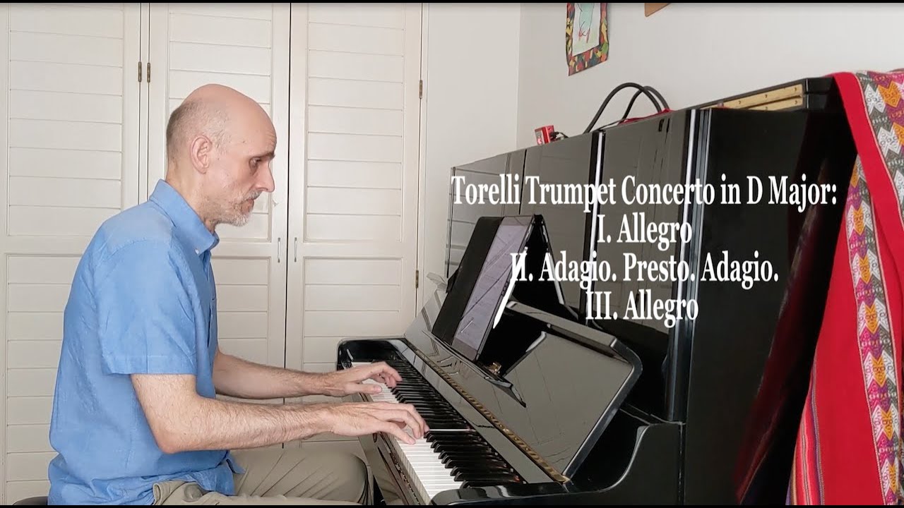 Torelli Trumpet Concerto in D Major - play along - accompaniment