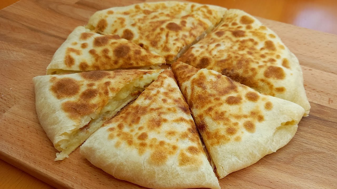 خبز البطاطس والجبن في المقلاة 👍خبز لذيذ بدون خميرة وبدون فرن