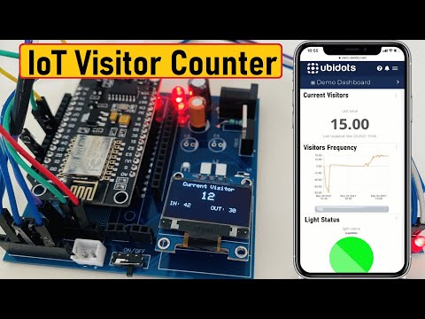 IoT Based Bidirectional Visitor Counter using ESP8266 & MQTT