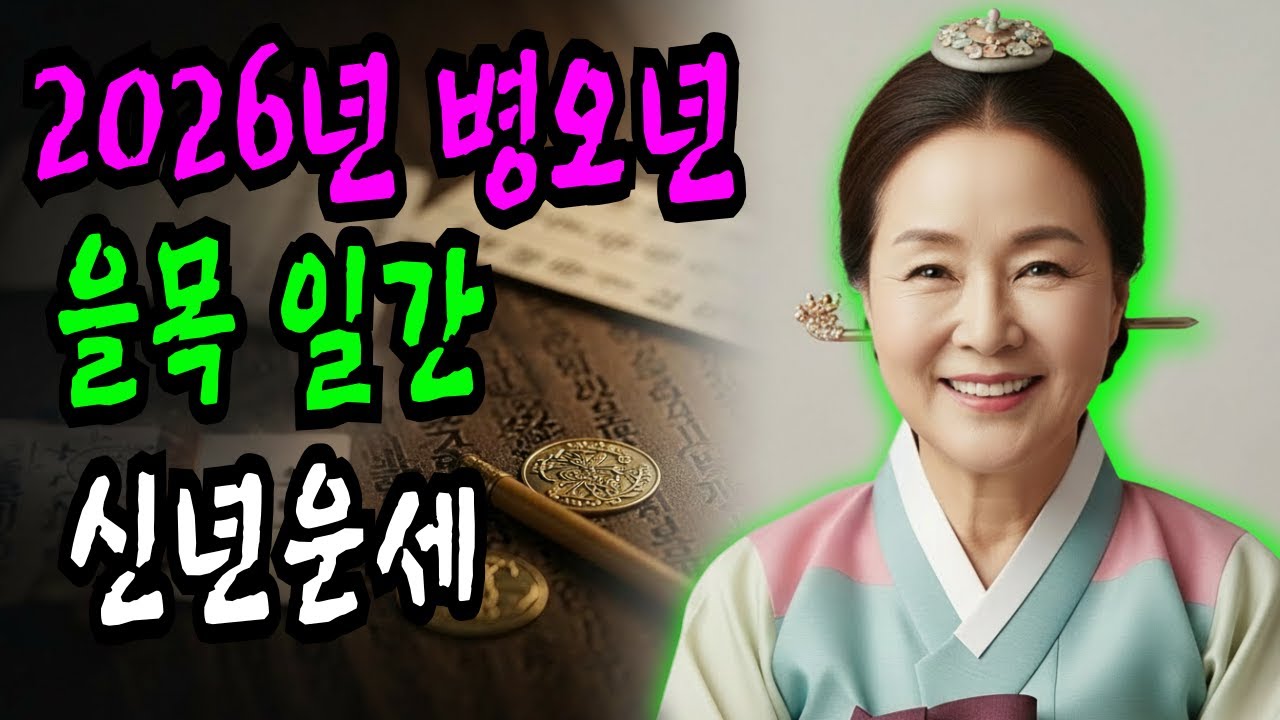 2026년 (병오년) 을목 일간 운세 총정리 | 재물·직장·연애·건강 완전 분석