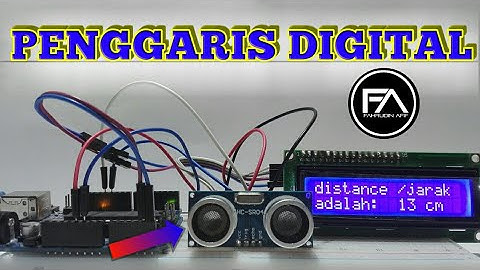 Arduino project - penggaris digital - fahrudin afif