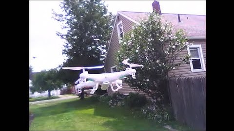 Syma X5C without prop guards