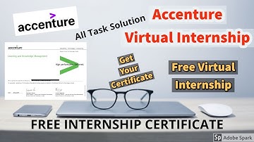 Accenture Free Internship All Task 2,3,4,5 Answers.Free Internship With Certificate #Internship