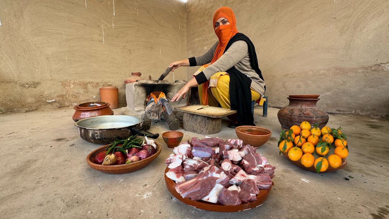 Authentic Peshawari Rosh / Namkeen Gosht : Recipe || Traditional KPK ...
