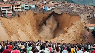Кадры огромного оползня, накрывшего деревню! Катастрофа в Монтебелло, Колумбия.
