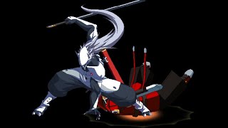 Basic Hakumen's full meter throw conversion (see captions and descriptions) [BBCF]