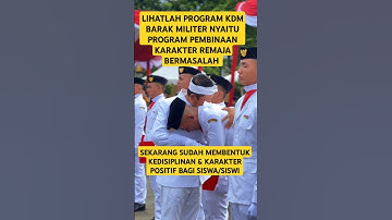 MOMEN KDM BERSAMA ANAK2 YG BARU KELUAR DARI BARAK MILITER DI ACARA UPACARA HARKITNAS 2025 #kdm #tni