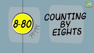 Counting by 8s to 80 - Math for Kids @PrimaryWorld 