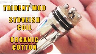 Big Clouds, Smooth Vape, Stoveish Coil, Organic Cotton, Trident, Mechanical Mod