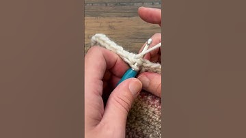 Left Hand: What Does dcblo Double Crochet Back Loop Only Mean? #crochet