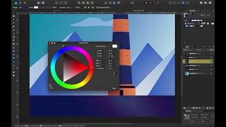 Illustrate a Lighthouse Scene -  Part 3 - Illustrating Houses - Affinity Designer