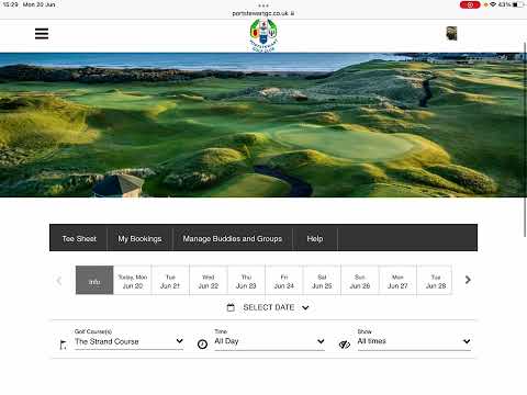 Booking a tee time Portstewart Golf Club