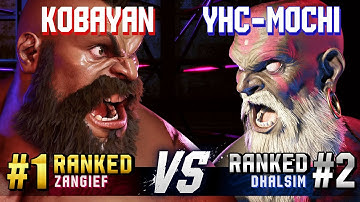 SF6 ▰ KOBAYAN (#1 Ranked Zangief) vs YHC-MOCHI (#2 Ranked Dhalsim) ▰ High Level Gameplay