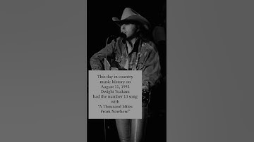 Thumbnail of This day in country music history on 8/11/93 Dwight Yoakam was number 13 #countrymusic #90scountry