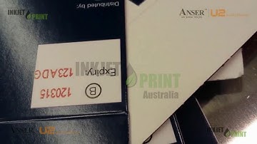 InkjetPrint   U2 Standard on PPBenchtop   Printing on vails and carton folded box