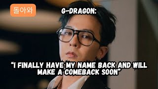권지용 G-Dragon gains TRADEMARK rights to name from YG Entertainment