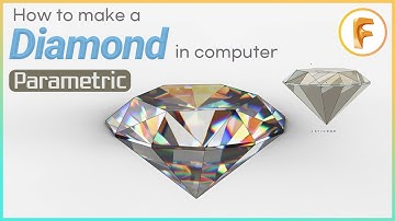Fusion 360 | How to make a Diamond in computer | Diamond 3D Modeling | 다이아몬드 모델링