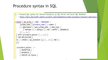 HAP709 Stored Procedure and Nested Query