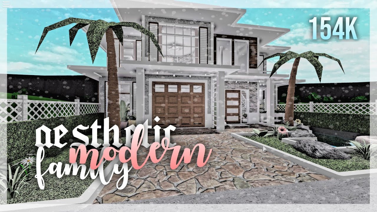 Bloxburg | Aesthetic Modern Family Mansion | Collab - YouTube