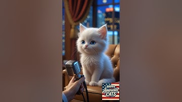 Kitten Drops a Secret Code on Live TV?! 🎤😹