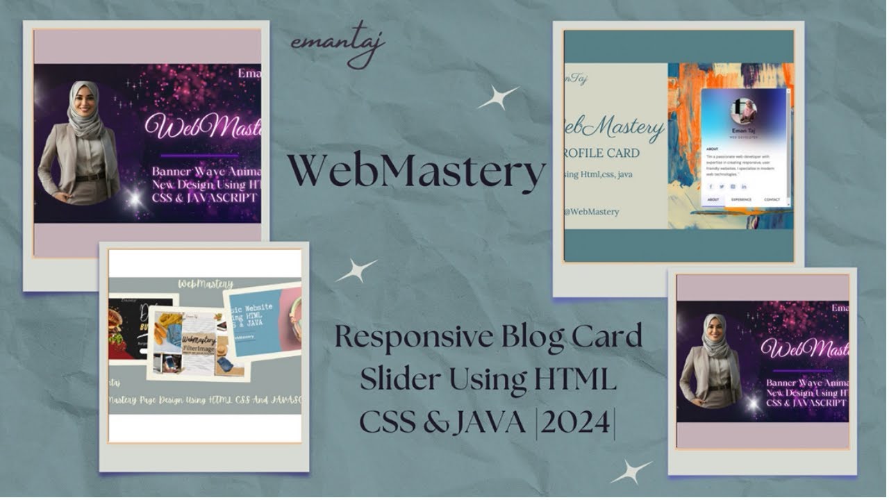 Responsive Blog Card Slider Using HTML CSS & JAVA |2024| - YouTube
