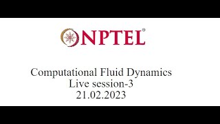 NPTEL-CFD Jan 2023 Problem solving session Week 3