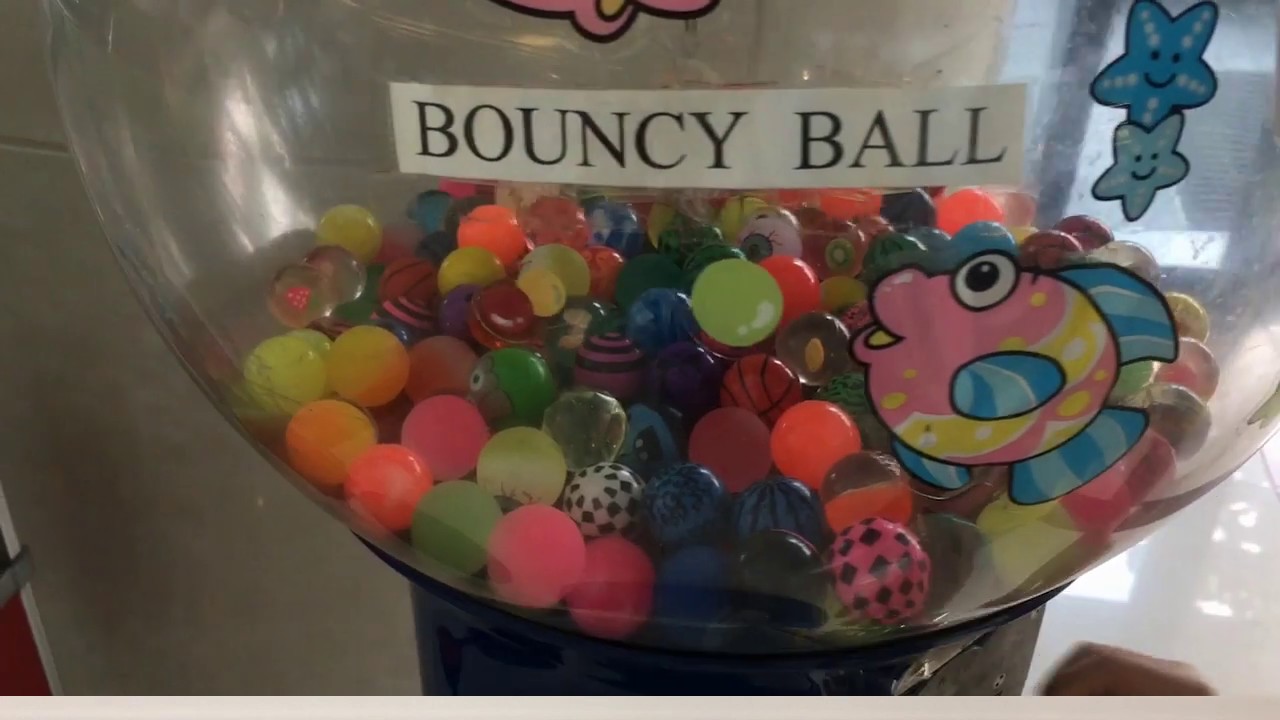 Colorful Matte Bouncy Balls Vending Machine... Fun Time With Toys Wonderland YouTube