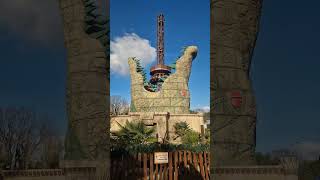 Feed the croc, release the curse #droptower #crocdrop #chessingtonworldofadventures #themepark