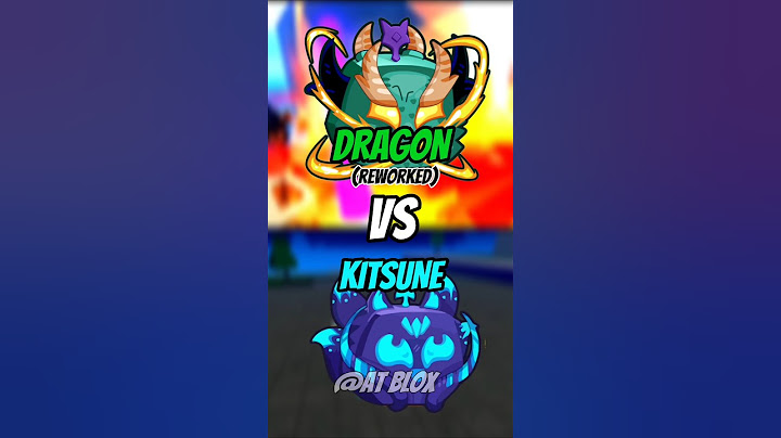 Reworked Dragon Vs Kitsune #bloxfruits #shorts #gaming