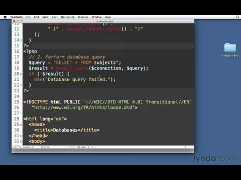 087 Извлечение данных из MySQL (Lynda.com) Изучаем php