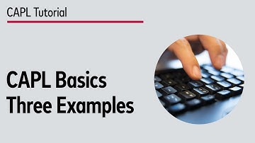 CAPL Basics by Vector – Three Examples Reloaded